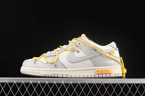 All Categories Nk SB Dunk Series Nk SB Dunk Low Low-top Sneakers Pure Original Version OF x Nk Dunk Low OW Gray Casual Sports Skateboard Shoes DM1602-103